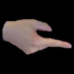 Input image: FreiHAND hand seen from the side